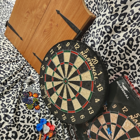 Dart Board cupboard and Dart board - Picture 2 of 2